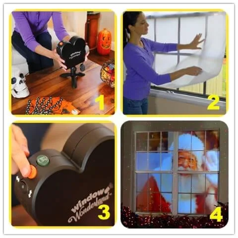 🔥Hot Sale 60% OFF💀 2025 New Upgrade Halloween/Christmas Holographic Projection