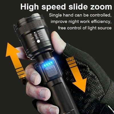 Super Strong Light Zoomable Flashlight